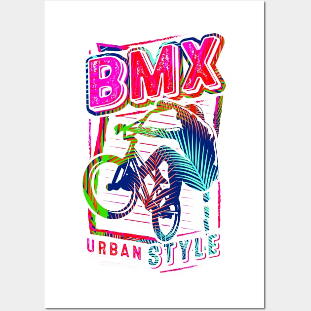 Retro Bmx Apparel - Vintage Bmx Freestyle Wall Art by BabyYodaSticker